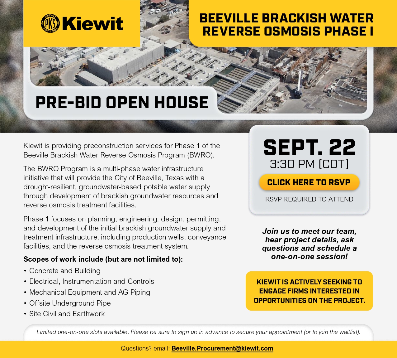 brackish water pre bid open house